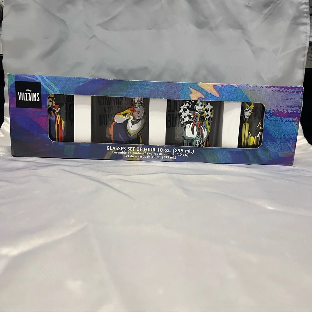 New in Box: Disney • Villains Glass Set‎ of 4